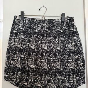 Banana Republic Chic Black and White Tweed Skirt